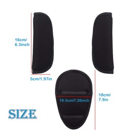 3 Pack Seat Belt Strap Covers, Car Seat Straps Shoulder Pads Suit Universal Stroller Belt Covers for Baby Kids, Car Seat Strap Covers for Car Seats, Pushchair