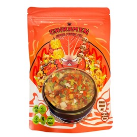 CHIRAMEN Kimchi Veggie Mix Dried Ramen Toppings, Kimchi, Mushrooms, Sweet Pepper, Tofu, Cabbage, Chives, Corn, Perfect for Cup Noodles and Dehydrated Vegetables Soup