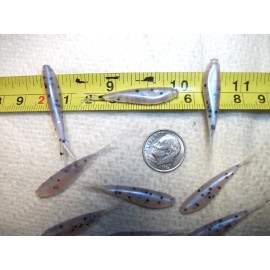 thesportsmaster23 70-1 1/2" crappie panfish-soft fat head minnow grubs-scent-ji