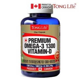 Tonglife 통라이프 프리미엄오메가 1300-비타민D 1병 Tong Life Premium Omega 1300 - Vitamin D 1 Bottle