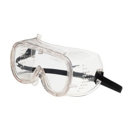 440 Basic 248-4400-400 Direct Vent Goggle with Clear Body, Clear Lens and Anti-Scratch/FogLess Coating, Large