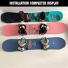 Horizontal Snowboard Wall Mount Clip Snowboard Wall Racks for Room,Garage