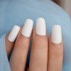 Sure Things Matte White Press On Nails Square fits all