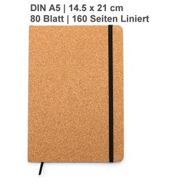 Individual Cork Notebook A5 Name Laser Engraving Hardcover Diary 160 Pages Lined