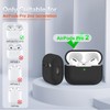 OULUOQI Compatible with AirPods Pro 2 Case 2023/2022, Soft Silicone