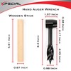 XPECIAL Survival Settlers Tool Set, Bushcraft Hand Auger Wrench with