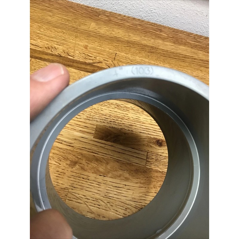 Varied One 4" PVC Electrical Conduit Coupling Schedule 40 Gray