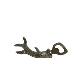 Barware - Bottle Opener - Deer/Stag - Antler - Silver Effect