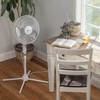 Comfort Zone Stand Fan, 16 inch Pedestal Fan for Bedroom,