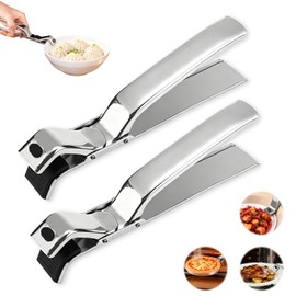 2 pinzas de agarre de acero inoxidable para placa caliente, multiusos, pinzas de agarre para placa caliente 2026 para horno, freidora de aire, vaporer