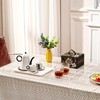24×24 inches Oversized Clear Acrylic Ottoman Tray Extra Large Decorative