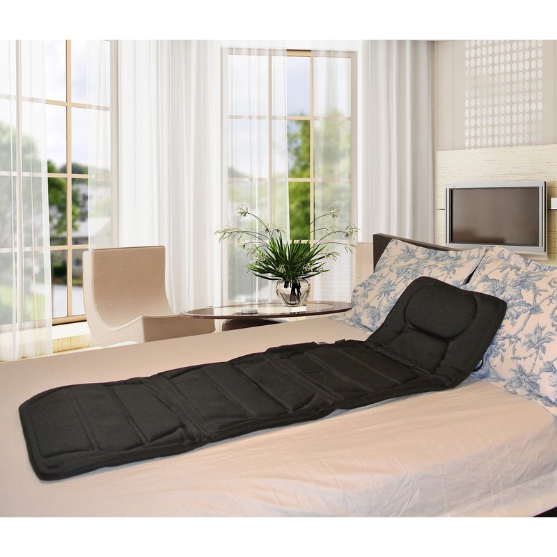 Carepeutic Targeted Zone Deluxe Vibration Massage Mat with Heat Therapy,