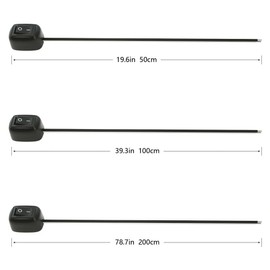 Jtron Car DIY Switches Water Drop Shape Button Switches Off/ON DC 12V for Fog Lights,DRL,LED Light Bar, etc (Total:39.3" in)
