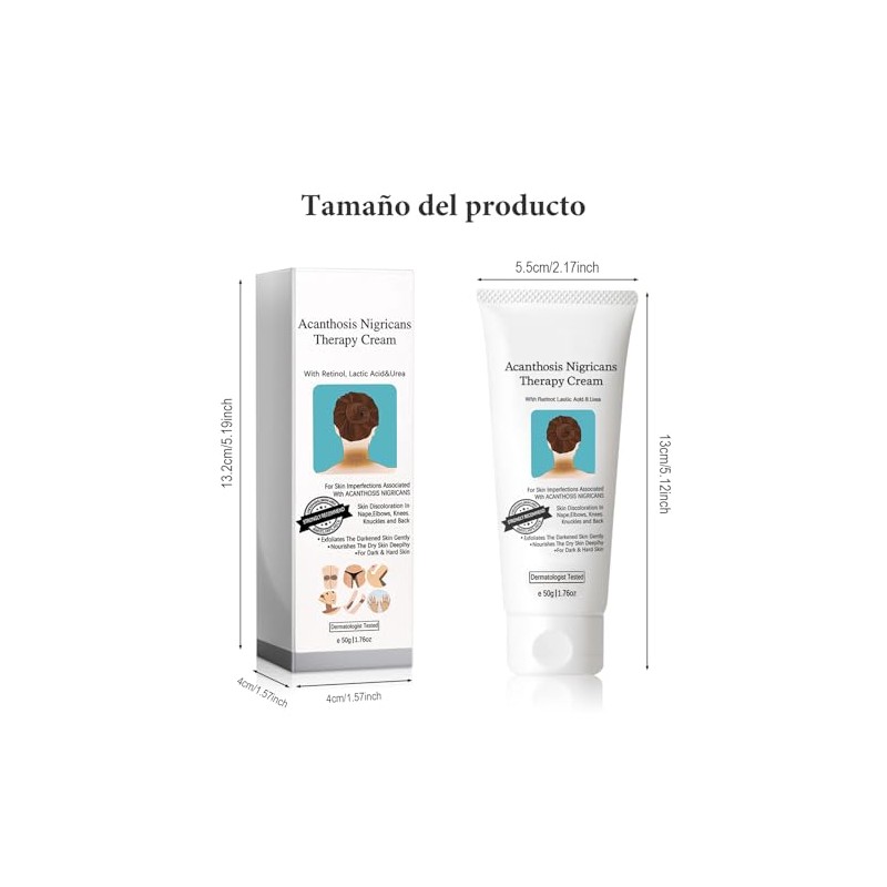 Pcs Acanthosis Nigricans Crema Mejora Pigmentación Unifica Tono Piel Hidrata