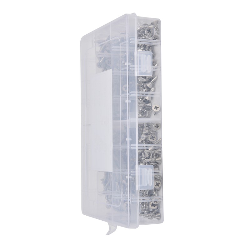 240Pcs Screws Boxed Stainless Steel Material Wear Resistant Corrosion Resistant