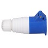 4Pcs 3 Pin Waterproof Industrial Socket Connector IP44 Waterproof Socket