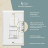 TOPGREENER Paddle Dimmer Light Switch for 200W Dimmable LED/CFL Lights,