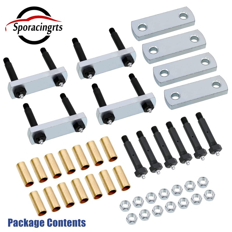 Sporacingrts Heavy Duty Shackle Upgrade Kit Trailer Shackle kit 3.125"