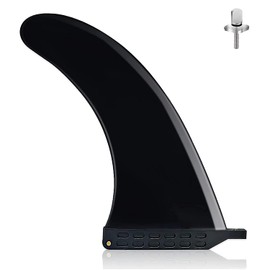 SDKDZKG 9 inch SUP Single Centre Fin, Fibreglass Reinforced Nylon SUP Replacement Fins, Free without Tools Fin Screw, Suitable for Longboard, Surfboard, SUP Single Fin Medium Fin