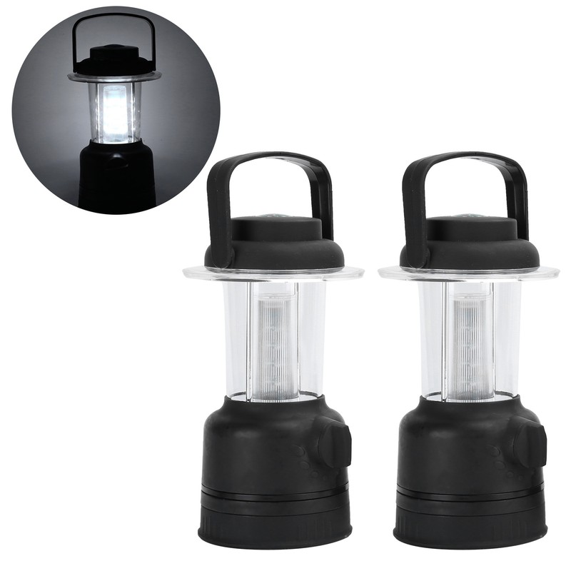 2Pcs COB LED Camping Lamp Portable Night Light with Compass