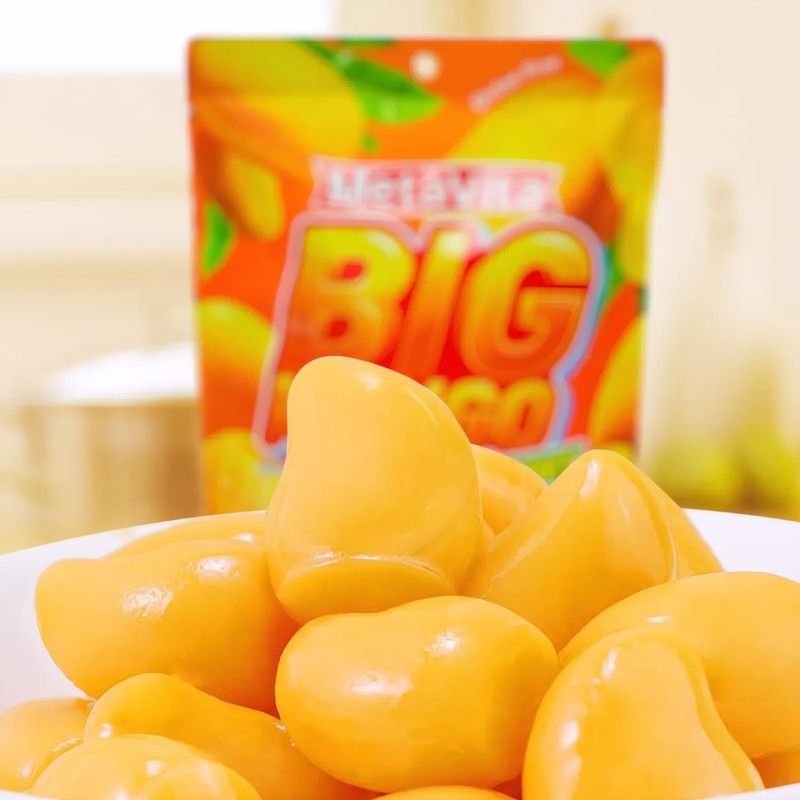 MetaVita 5oz- Big Mango Gummy Candy – Individually Wrapped Peelable