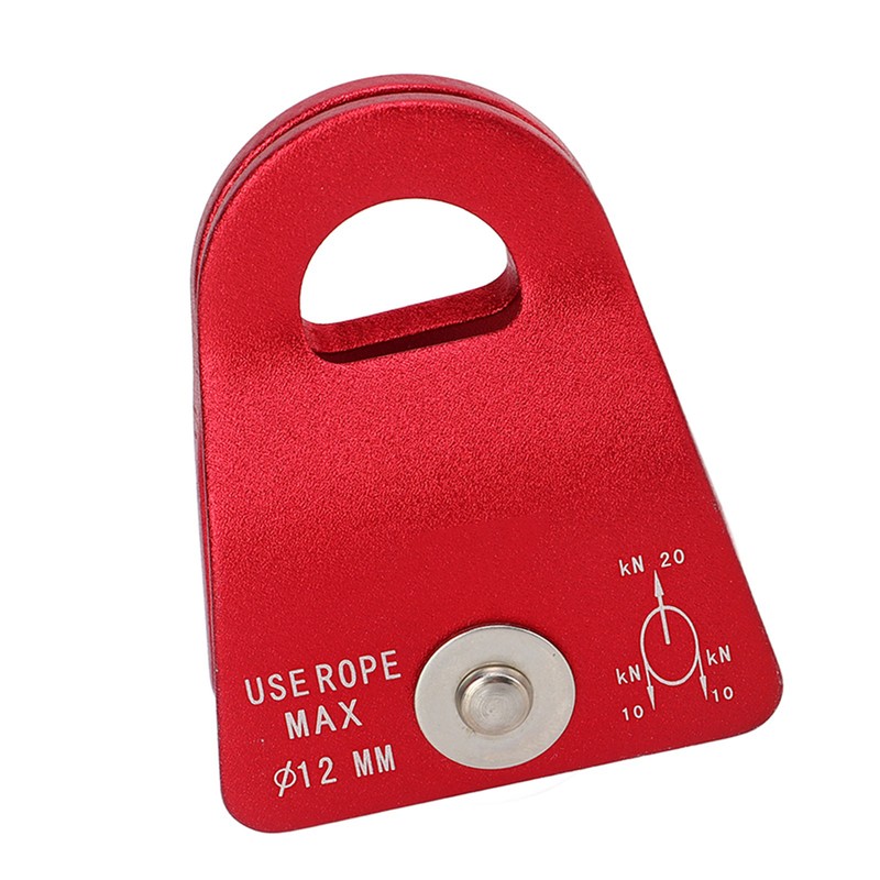 20KN Climbing Pulley Aluminum Mg Alloy Downhill Side Plate Single