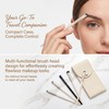 Eye Makeup Brush Set, 6Pcs All-in-One Eyeshadow & Eyeliner Brushes