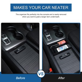 Tumukiw Compatible with 2015-2022 Honda Pilot Accessories Center Console Organizer Tray Insert Tray Armrest Storage Box ABS Material Center Console Storage Box