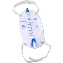 Reliamed ZRLB500HEA - Cardinal Health Premium Flocked Back Leg Bag with Flip Valve, 500 mL