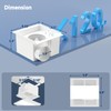 Bathroom Exhaust Fan with 6000K Light & Humidity Sensor (120-90CFM)
