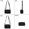 YANAIER Crossbody Bag for Women Multi-Zipper Pocket Shoulder Bag Messenger