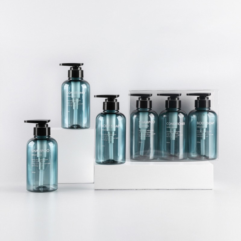 3PCS 300ml/500ml Press Liquid Soap Dispenser Reusable and Refillable Shampoo