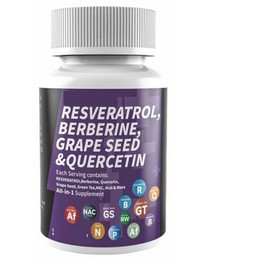 Resveratrol Berberine Resveratrol 6000mg Berberine 3000mg 120 caps Quercetin/Hawthorn