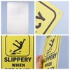 GLOBLELAND Caution Slippery When Wet or Icy Sign 20x30 cm