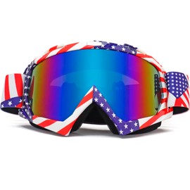 SPOSUNE Dirt Bike ATV Goggles UV400 Motorcycle Goggles Motocross Riding Goggles ATV Windproof Dustproof Dirtbike Off Road Goggles for Adults Men Women Youth