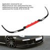 3PCS Front Bumper Splitter Tough Delicate Corners Bumper Lip Spoiler