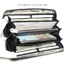 Berkut High Quality 1 Piece Leather, Diamond Python, Snake Leather, Long Wallet, Round Zipper, Shining, Python