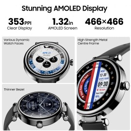 TOZO S8 Smart Watch 1.32" AMOLED Touch Screen Sport Fitness Watch Waterproof