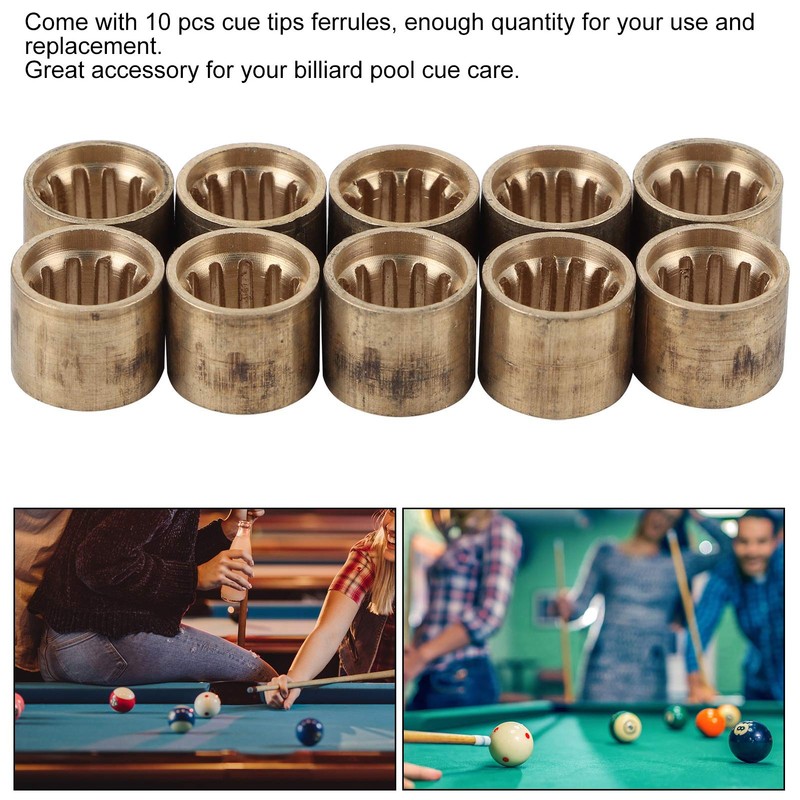 Zunate Pool Cue Ferrules, 9/9.5/10 mm Pool Billiard Cues Tips
