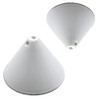 Canopy White Plastic Diameter 110 mm with Locking Screw for