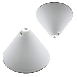 Canopy White Plastic Diameter 110 mm with Locking Screw for Supply Cable Lamp Cable Pendant Light Pot Lamp Pot Ceiling Pot
