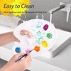 Mixing Palette, Mixing Palette with Finger Hole and 10 Mixing