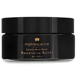 Manteca reparadora para el abdomen que alivia las estrías (8 oz/118 ml) | Cuidado de la piel para embarazadas con calidad de spa | Tratamiento limpio, orgánico y seguro para el embarazo | No