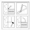WAKAI Impact Wall Connectors Wall Anchor Stainless Steel Flat Anchor