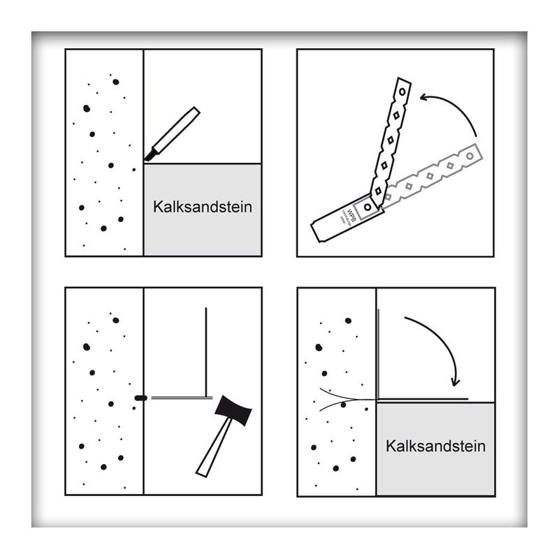 WAKAI Impact Wall Connectors Wall Anchor Stainless Steel Flat Anchor