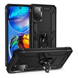 Funda Rudo Con Anillo Para Moto E32 / E32s