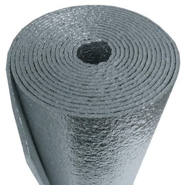 US Energy Products R-8 HVAC Duct Wrap Insulation Reflective Double Sided Foam Core (Class 1-A ASTM FIRE Rated) (AD5 1/4INCH Thick) 2FT X 20FT (40SQFT)