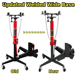 Torin ATR4053HB Welding Hydraulic Garage/Shop Telescoping Transmission Floor Jack: 1/2 Ton (1,000 lb) Capacity, Red