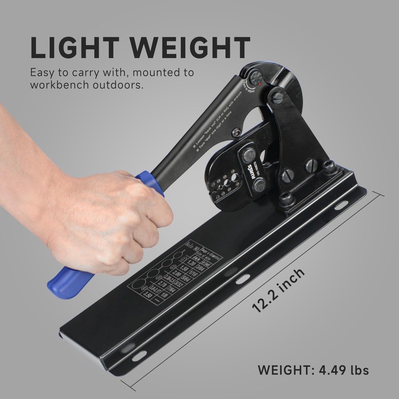 iCrimp Bench Mounted Wire Rope Swaging Tool for Aluminum Sleeves