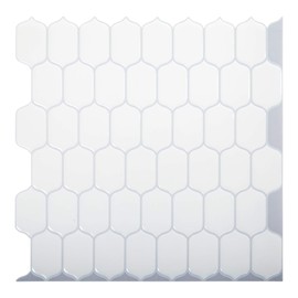Truu Design Self-Adhesive Peel and Stick Accent Wall Tiles Set for Kitchen Backsplash, Bathroom, and Living Room
